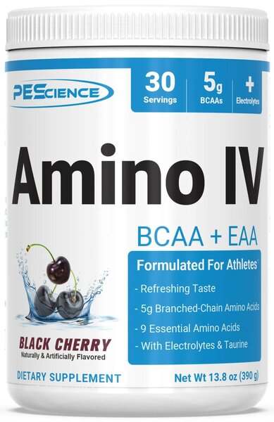 PEScience Amino IV, Black Cherry - 390 grams