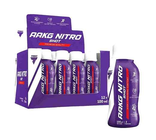 Trec Nutrition AAKG Nitro Shot, Wild Strawberry - 12 x 100ml.