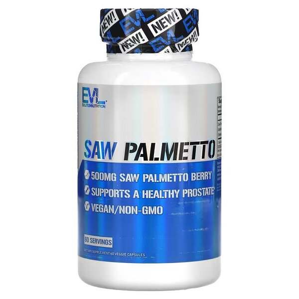 EVLution Nutrition Saw Palmetto - 60 vcaps