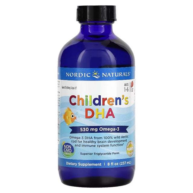 Nordic Naturals Children's DHA, 530mg Omega-3 Strawberry (EAN 768990027239) - 237 ml.