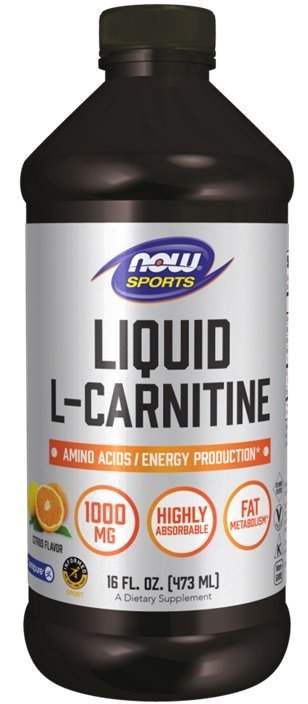 NOW Foods Liquid L-Carnitine, 1000mg Citrus - 473 ml.