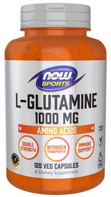 NOW Foods L-Glutamine, 1000mg - 120 vcaps