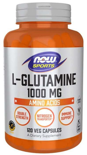 NOW Foods L-Glutamine, 1000mg - 120 vcaps
