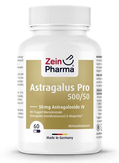 Zein Pharma Astragalus Pro 500/50, 50mg Astragaloside IV - 60 vcaps