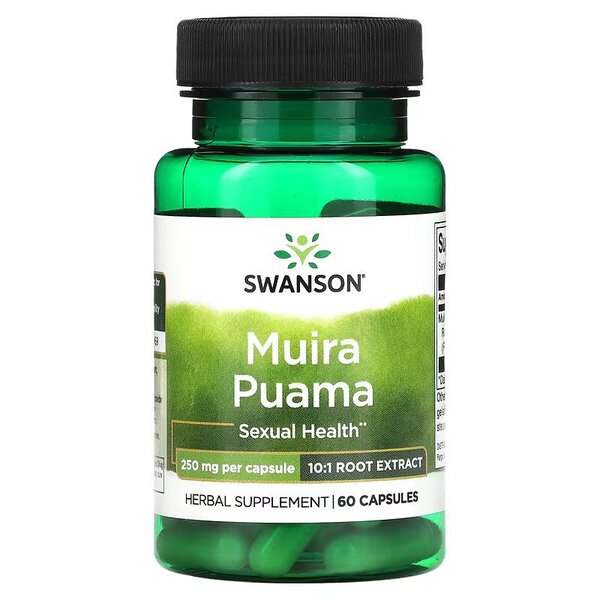 Swanson Muira Puama, 250mg (10:1) - 60 caps