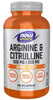 NOW Foods Arginine & Citrulline - 240 vcaps