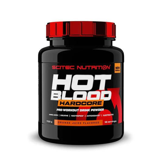 SciTec Hot Blood Hardcore, Orange Juice - 700 grams