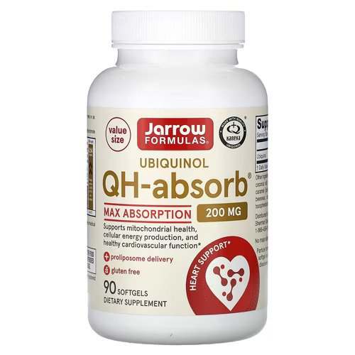 Jarrow Formulas Ubiquinol QH-absorb, 200mg - 90 softgels