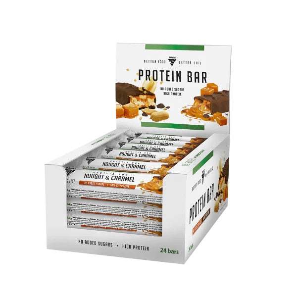 Trec Nutrition Protein Bar, Nougat & Caramel - 24 x 46g