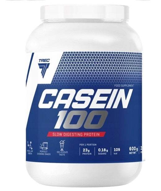 Trec Nutrition Casein 100, Strawberry - 600 grams