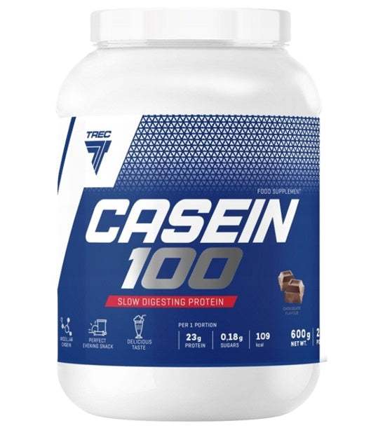 Trec Nutrition Casein 100, Chocolate - 600 grams