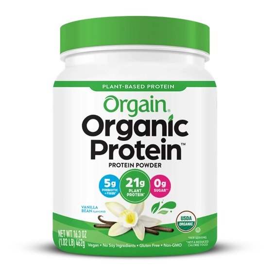 Orgain Organic Protein, Vanilla Bean - 462 grams