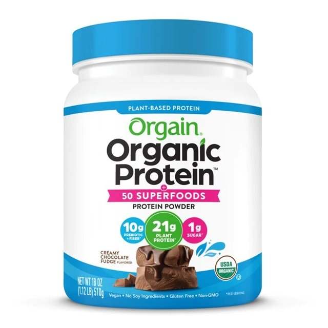 Orgain Organic Protein + 50 Superfoods, Creamy Chocolate Fudge - 510 grams