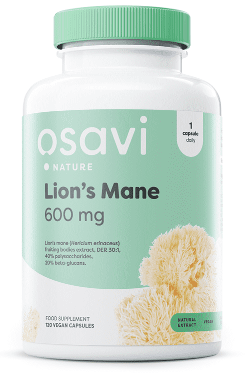 Osavi Lion's Mane, 600mg - 120 vegan caps