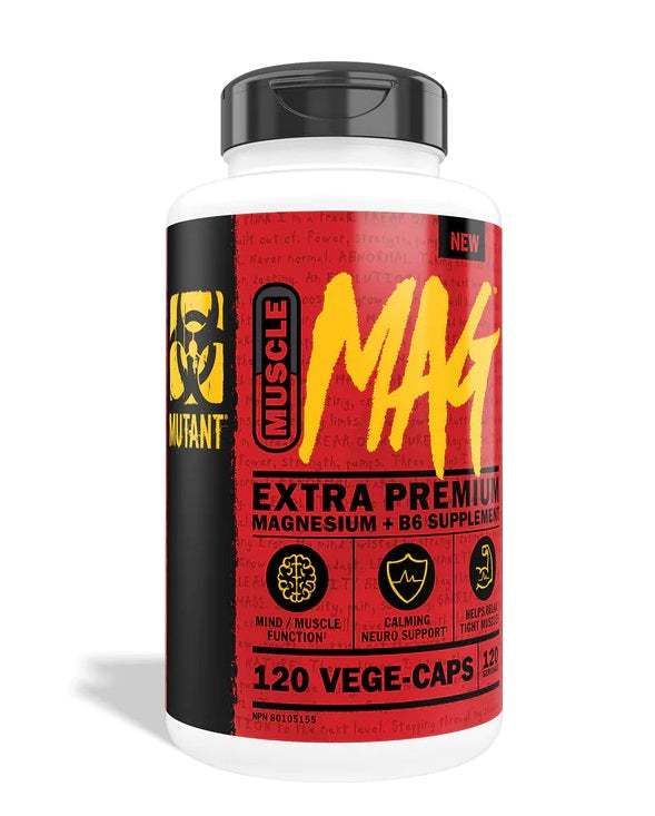 Mutant Muscle MAG Extra Premium Magnesium + B6 - 120 vcaps