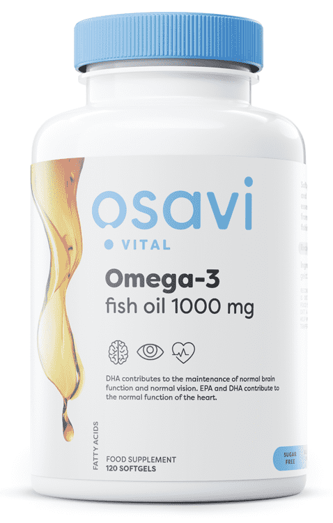 Osavi Omega-3 Fish Oil Molecularly Distilled, 1000mg - 120 softgels