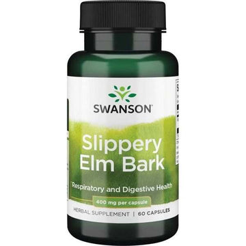 Swanson Slippery Elm Bark 400mg 60 capsules budget digestive supplement
