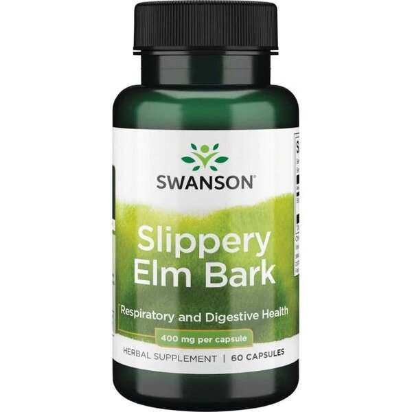 Swanson Slippery Elm Bark, 400mg - 60 caps