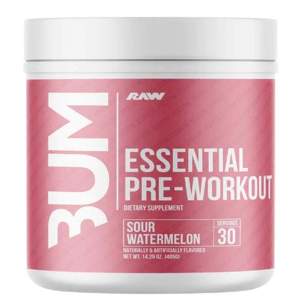 Raw Nutrition CBUM Essential Pre-Workout, Sour Watermelon - 405 grams