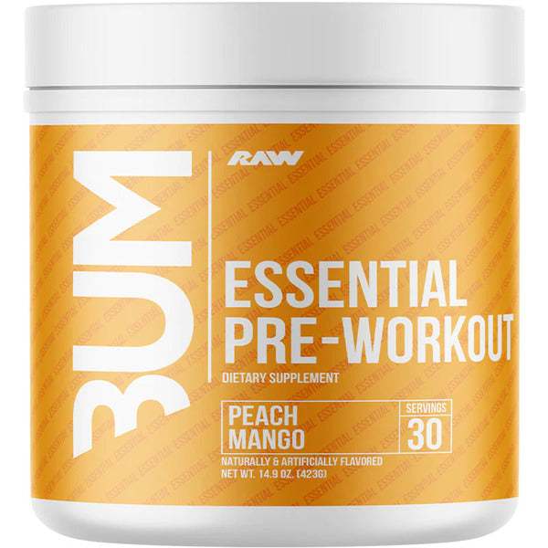 Raw Nutrition CBUM Essential Pre-Workout, Peach Mango - 423 grams