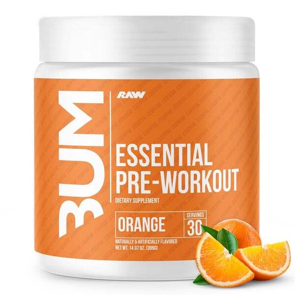 Raw Nutrition CBUM Essential Pre-Workout, Orange - 399 grams