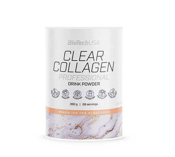 BioTechUSA Clear Collagen Professional, Peach Ice Tea - 350 grams