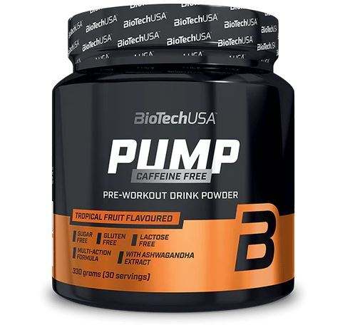 BioTechUSA Pump Caffeine Free, Tropical Fruit - 330 grams