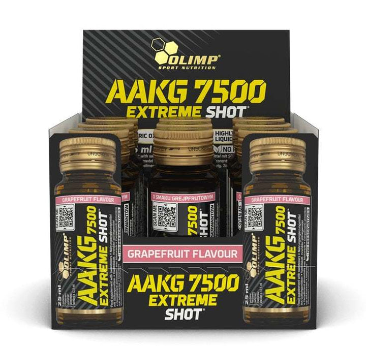 Olimp Nutrition AAKG 7500 Extreme Shot, Grapefruit - 9 x 25 ml.