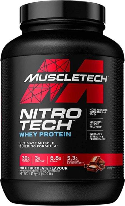 MuscleTech Nitro-Tech, Milk Chocolate - 1810 grams