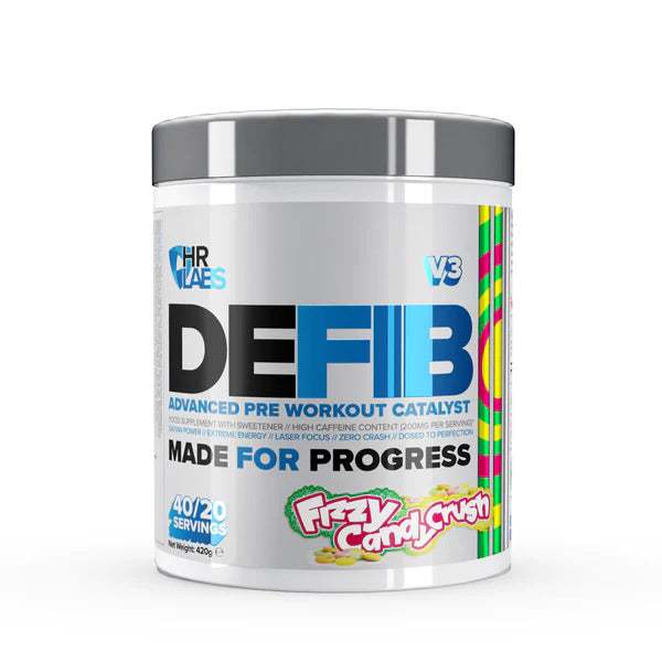 HR Labs Defib V3 - Advanced Pre Workout Catalyst, Fizzy Candy Crush - 420 grams