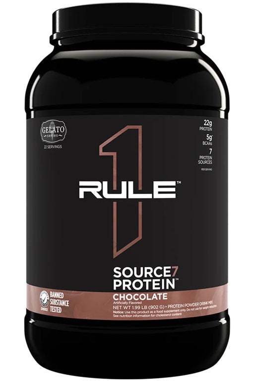 Rule One Source7 Protein, Chocolate Gelato - 902 grams