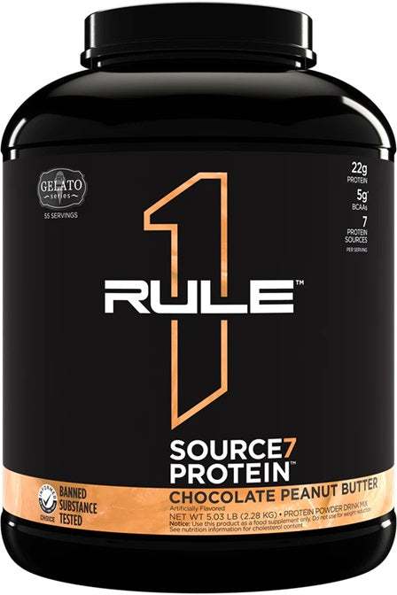 Rule One Source7 Protein, Chocolate Peanut Butter Gelato - 2280 grams