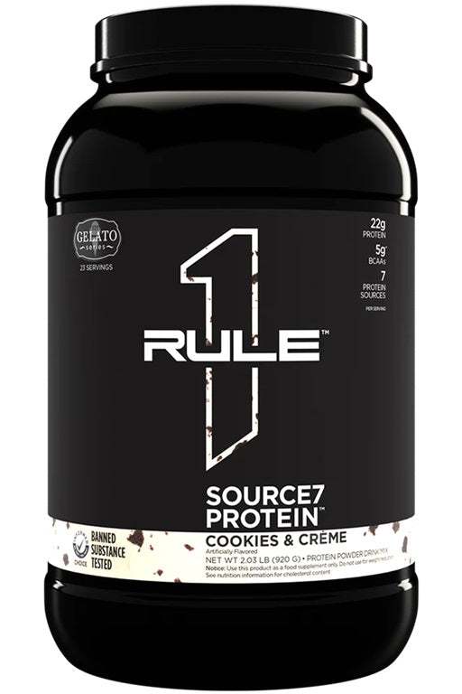 Rule One Source7 Protein, Cookies & Creme Gelato - 920 grams