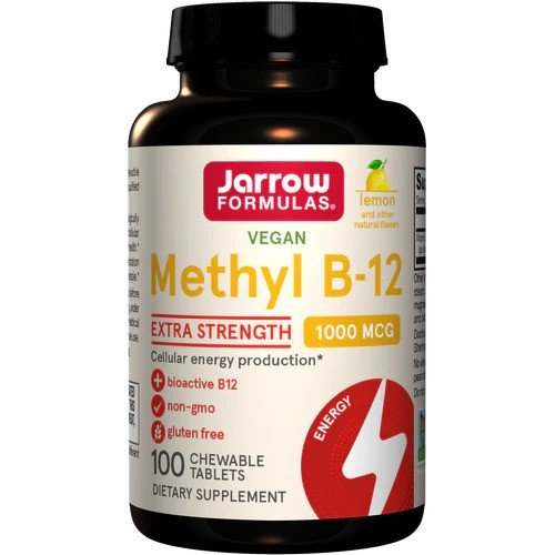 Jarrow Formulas Methyl B-12, 1000mcg (Lemon) - 100 vegan chewable tabs