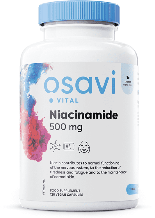 Osavi Niacinamide, 500mg - 120 vegan caps