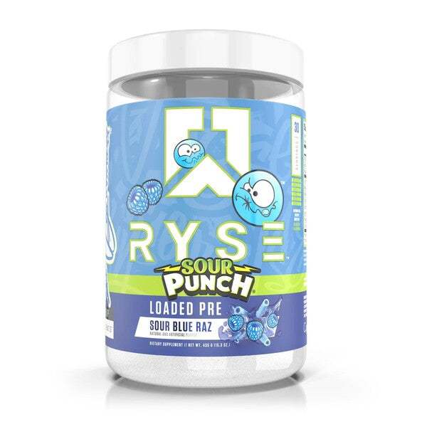 RYSE Loaded Pre V2, Sour Blue Raz - 435 grams