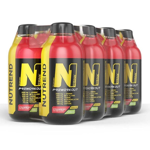 Nutrend N1 Drink, Strawberry with Mint - 8 x 330 ml.