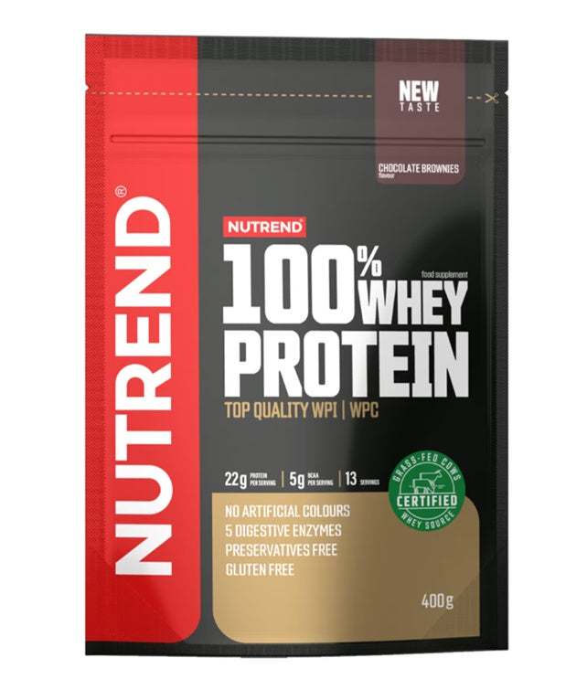 Nutrend 100% Whey Protein, Chocolate Brownies - 400 grams