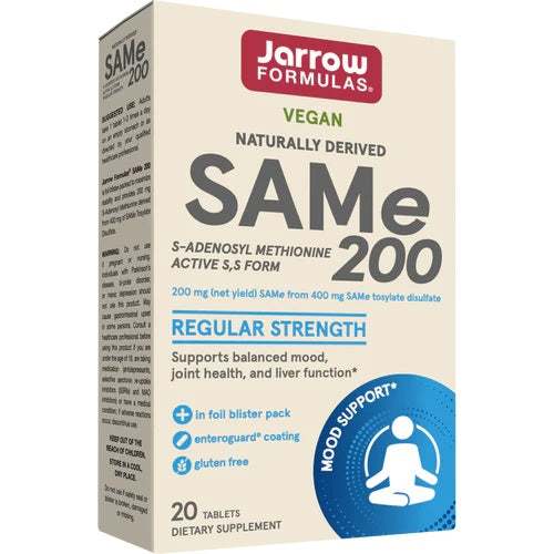 Jarrow Formulas SAMe 200 - 20 tablets