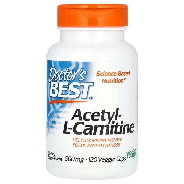 Doctor's Best Acetyl L-Carnitine, 500mg - 120 vcaps