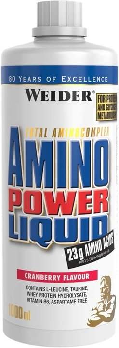 Weider Amino Power Liquid, Cranberry - 1000 ml.