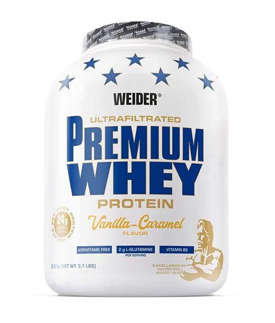 Weider Premium Whey, Vanilla Caramel - 2300 grams