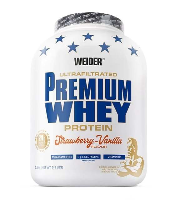 Weider Premium Whey, Strawberry Vanilla - 2300 grams