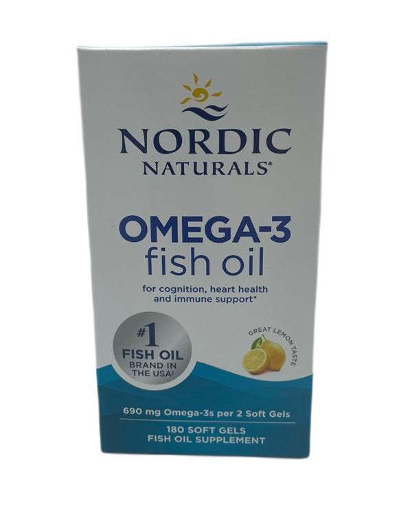 Nordic Naturals Omega-3, 690mg Lemon (EAN 768990891199) - 180 softgels