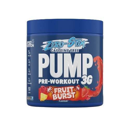 Applied Nutrition Pump 3G Pre-Workout (Zero Stimulant), Fruit Burst - 375 grams