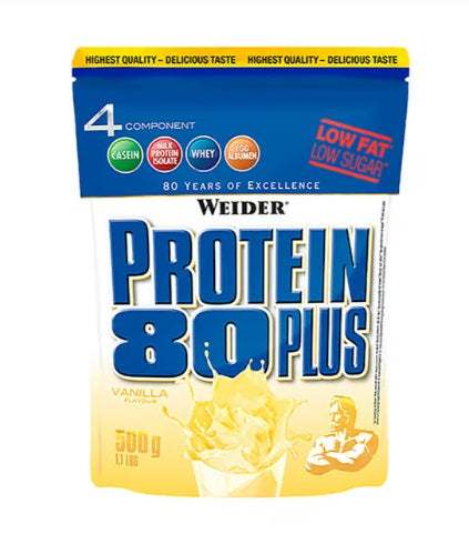 Weider Protein 80 Plus, Vanilla - 500 grams