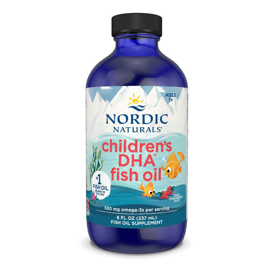 Nordic Naturals Children's DHA, 530mg Omega-3 Strawberry (EAN 768990891007) - 237 ml.