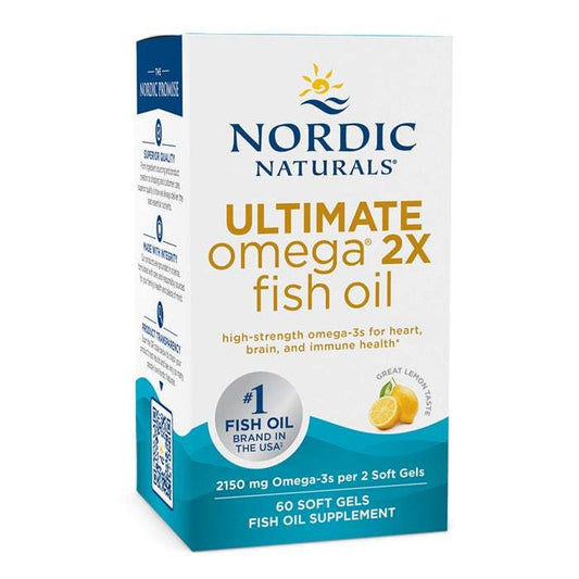 Nordic Naturals Ultimate Omega 2X, 2150mg Lemon - 60 softgels