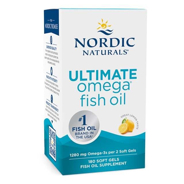 Nordic Naturals Ultimate Omega, 1280mg Lemon (EAN 768990891083) - 180 softgels