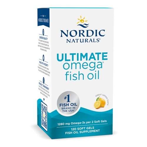 Nordic Naturals Ultimate Omega, 1280mg Lemon - 120 softgels